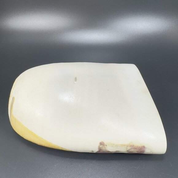 Vintage Hand Made Pottery Vase Vessel Flat Side Stoneware Art Marked Vase Vessel - Picture 13 of 13